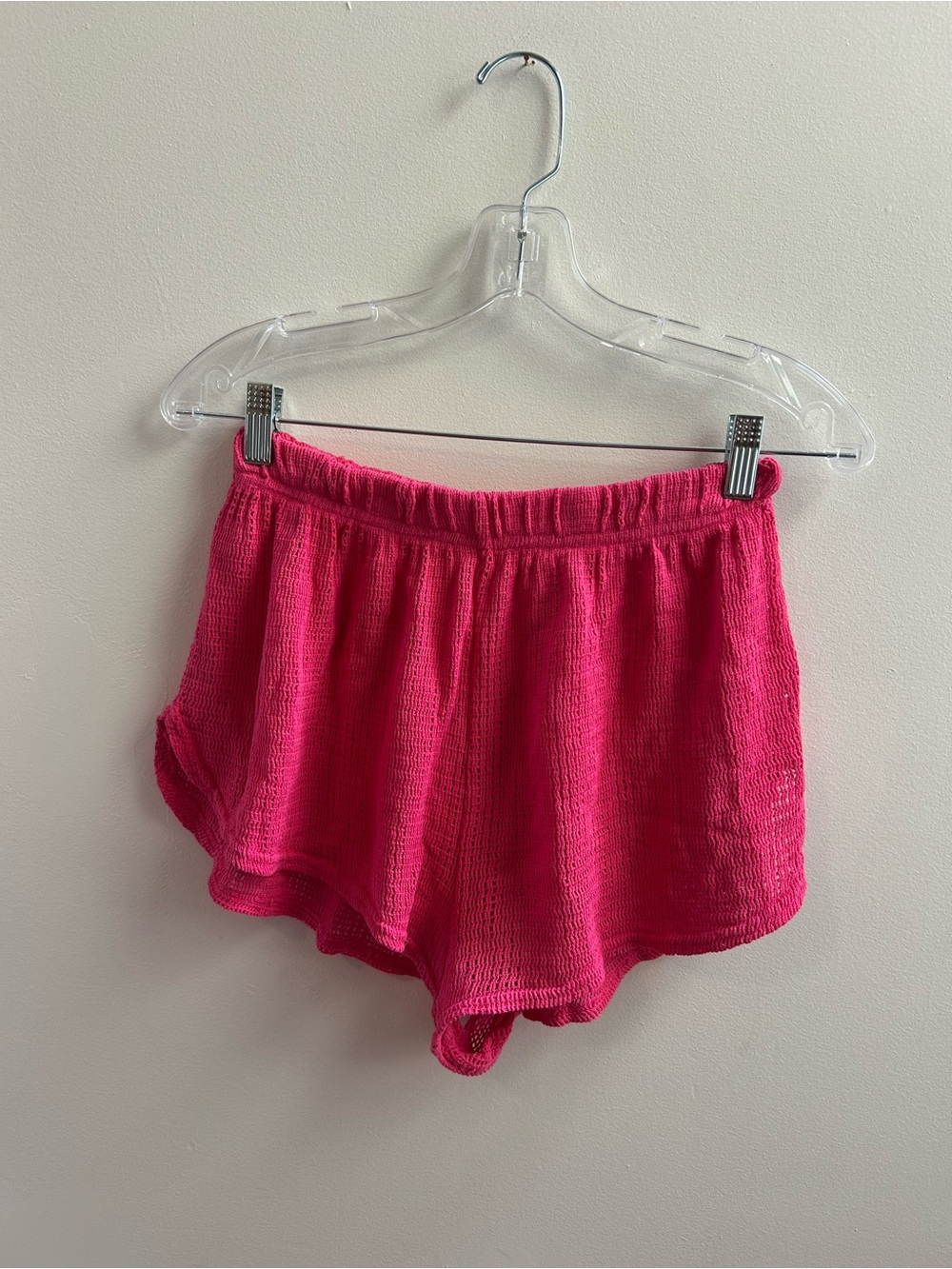 LA Apparel Hot Pink Knit Lounge Shorts